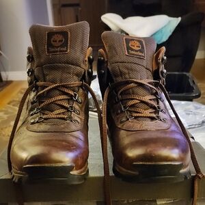 Timberland Men's Dark Brown Leather Boots